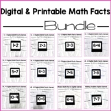 Digital & Printable Math Facts Bundle (Distance Learning)