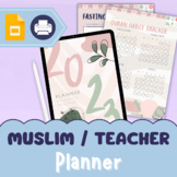 Digital & Printable Muslim Planner with Islamic Holidays |