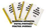 Digital/Printable Practice Journals - Beginning Orchestra