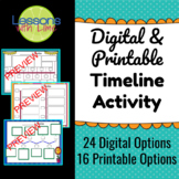 Digital & Printable Timeline - Back to School / Any Content