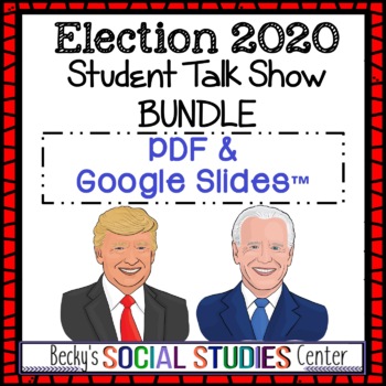Preview of Digital & Printable Versions - Election 2020 Student Talk Show