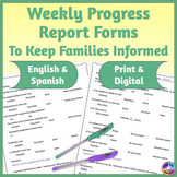 Digital & Printable Weekly Progress Update Report Form in 