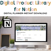 Digital Product Organizer Notion Template for TPT Sellers