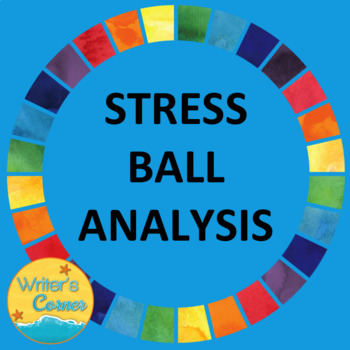 Preview of Task Cards: Stress Ball Quotation Analysis, Writing Fluency, Writing Prompts Fun