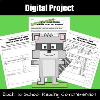 Preview of Digital Project Planning Sheet and Grading Rubric: Digital and Distance Learning