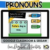Digital Pronoun Activities | Personal Pronouns and Possess