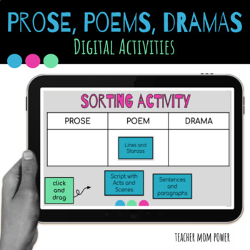 Preview of Digital Prose, Poems, and Dramas Activities RL.4.5 {Google Classroom}