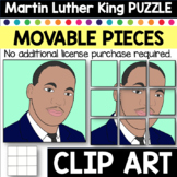 Digital Puzzle Moveable Pieces Clip Art Martin Luther King, Jr