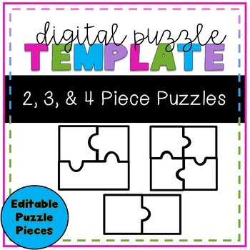 Preview of Digital Puzzle Pieces Template -- Distance Learning