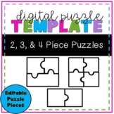 Digital Puzzle Pieces Template -- Distance Learning