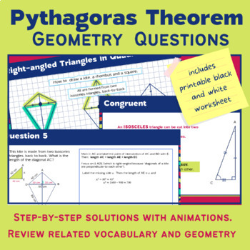 Preview of Digital Pythagoras Theorem Questions