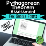 Pythagorean Theorem Digital Test for Google Forms and Dist