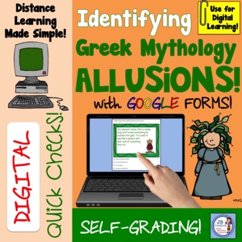 Preview of Digital Quick Check: Greek Mythology Allusions/Distance Learning