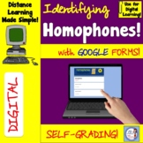 Digital Quick Check: Homophones Google Form