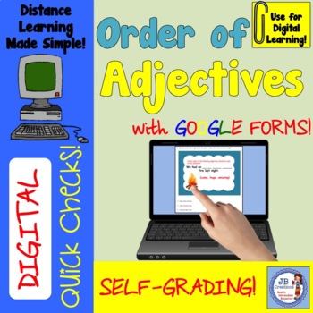 Preview of Digital Quick Check: Order of Adjectives