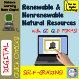 Digital Quick Check: Renewable & Nonrenewable Natural Reso