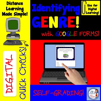 Preview of Digital Quick Check for Genre in Google Forms/Distance Learning