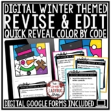 Digital Grammar Winter Color By Code Revise & Edit Commas 