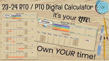 Preview of Digital RTO / PTO Calculator (dated & undated)