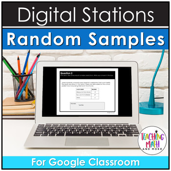 Preview of Digital Random Sampling and Populations Activities for Google Classroom