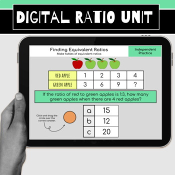 Preview of Digital Ratios Unit: 6th Grade Math {Google Slides}