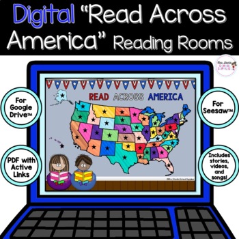 Preview of Digital Read Across America Reading Room: For Google and Seesaw