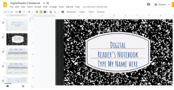 Preview of Digital Reader's Notebook