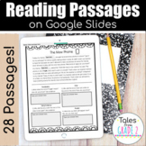 Digital Reading Comprehension Passages Google Slides