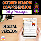 Digital Reading Comprehension Passages & Questions October