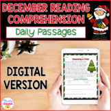 Digital Reading Comprehension Passages & Questions for December