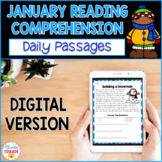 Digital Reading Comprehension Passages & Questions for January