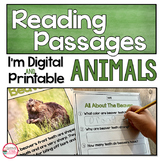 Reading Comprehension Passages on Animals | Close Reading 