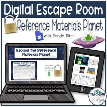 Preview of Digital Reading Escape Room - Reference Materials