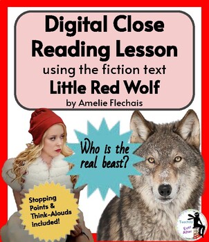 Preview of Digital Reading Lesson based on the story "Little Red Wolf"