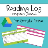 Digital Reading Log & Response Journal for Google Drive & 