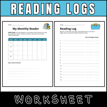 Preview of Digital Reading Logs for Consistent and Reflective Reading