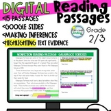 Digital Reading Passages Google Classroom Making Inference
