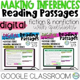 Digital Reading Passages MAKING INFERENCES BUNDLE Google C