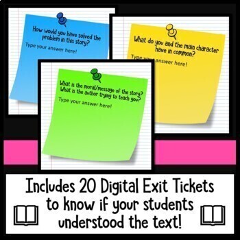 Digital Reading Response Exit Tickets Distance Learning By Emily Greenwald