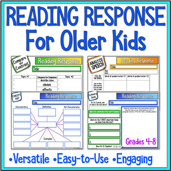 Preview of Digital Reading Response Graphic Organizers for Nonfiction