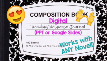 Preview of Digital Reading Response & Literature Circle Journal (PPT or Google Slides)