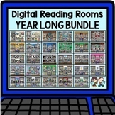 Digital Reading Rooms YEAR LONG BUNDLE: For Google and Seesaw