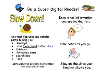 Preview of Digital Reading Strategies Poster Set