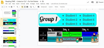 Preview of Digital Reading T.I.M.E. rotation board