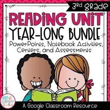 Preview of Digital Reading Units With Centers BUNDLE THIRD GRADE