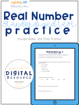 Preview of Digital Real Numbers Standardized Test Practice