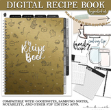 Digital Recipe Book- Gold