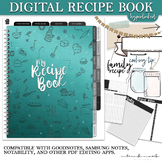 Digital Recipe Book - Teal