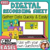 Digital Recording Sheet for YOUR OWN multiple choice quest