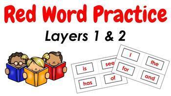 Preview of Digital Red Words: Layers 1 & 2 (Pair with Phonics First/Orton-Gillingham)
